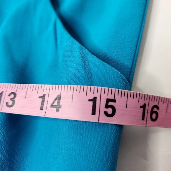 Draper James Women's Size 4 Blue Scalloped Dress - Picture 6 of 6